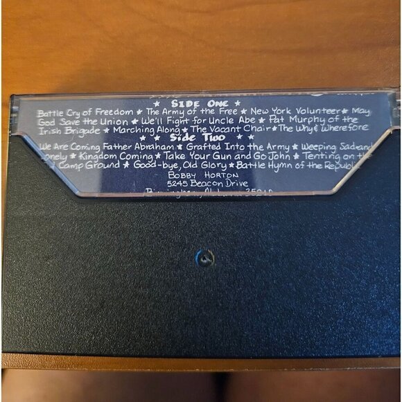 Homespun Songs Of The Union Army By Bobby Horton 1987 Cassette Tape - Picture 3 of 5